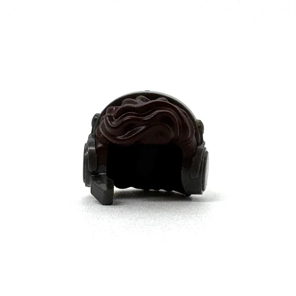 LEGO Dark Brown Minifigure Hair Tousled with Headset Microphone 37029 37197